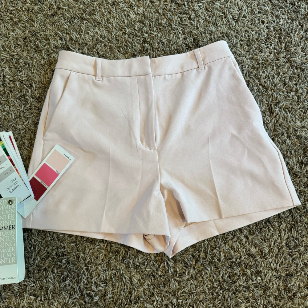 Express light pink editor shorts size 6.